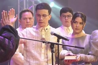LOOK: Arjo Atayde takes oath as new QC lawmaker