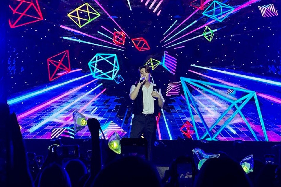 K-pop singer Choi Youngjae performs at the New Frontier Theater in Quezon City, July 23, 2022.