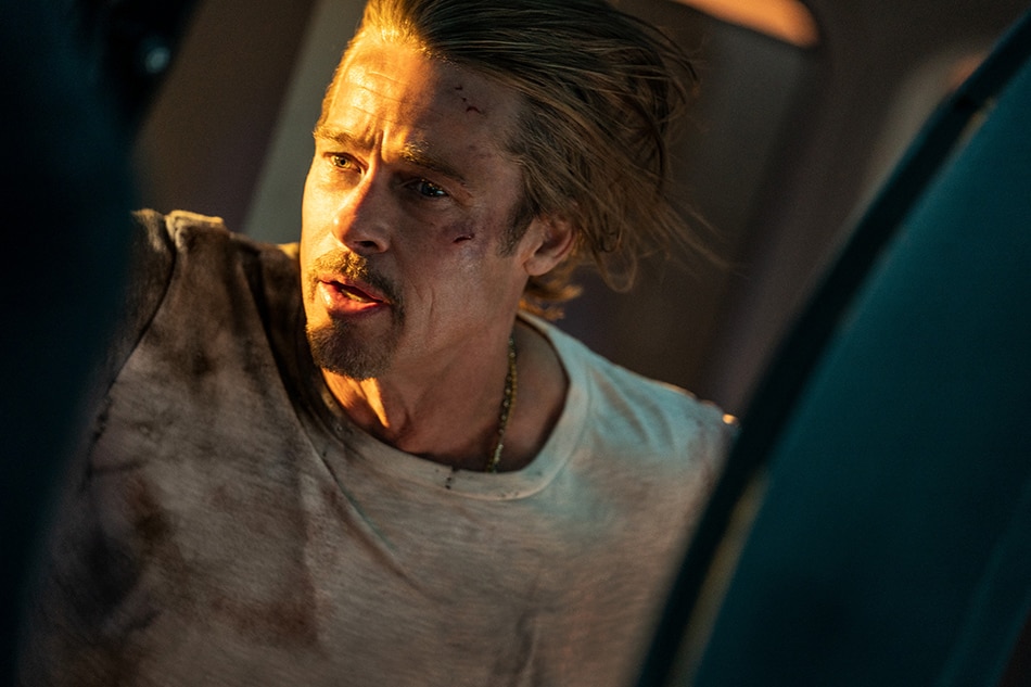 Brad Pitt as Ladybug in 'Bullet Train.' Handout