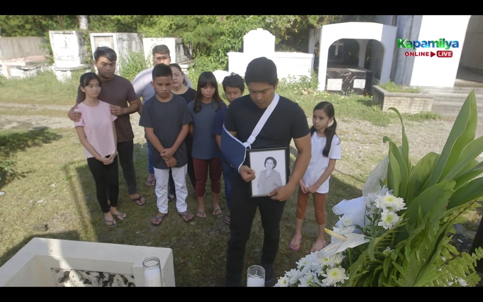 Cardo (Coco Martin) visits the grave of Lola Flora (Susan Roces) in the final episode of ‘FPJ’s Ang Probinsyano.’ ABS-CBN