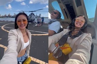 WATCH: Kim Chiu tours New York via helicopter
