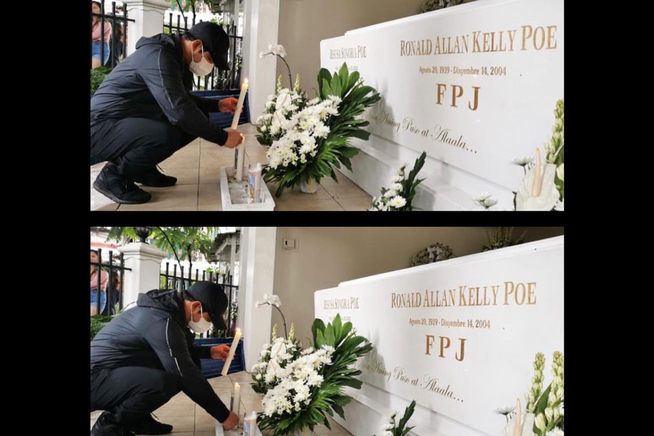 Coco Martin Visits FPJ Susan Roces Grave ABS CBN News