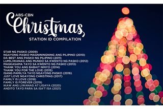 Mga Christmas station ID ng ABS-CBN, pinagsama-sama