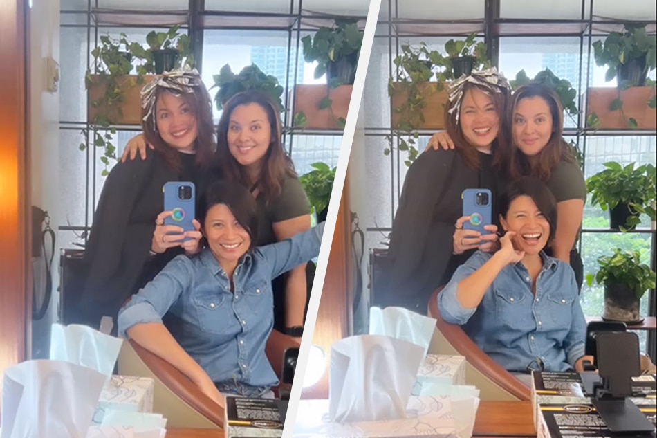 Former ‘Gimik’ co-stars Judy Ann Santos, G Tongi, and Mylene Dizon pose for a selfie. Instagram: @gtongi