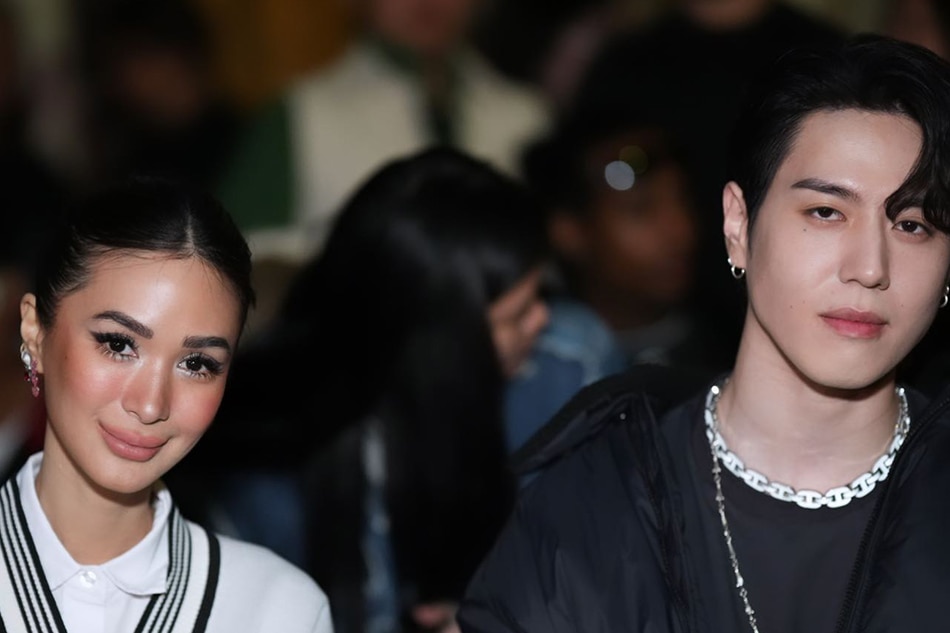 Heart Evangelista and GOT7’s Yugyeom pose for a photo at Milan Fashion Week. Instagram: @iamhearte