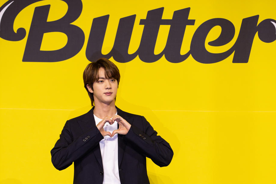 BTS member Jin arrives for their new digital single album 