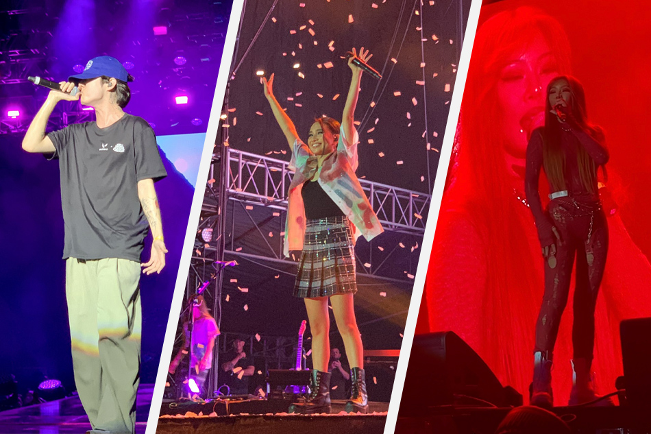 (L-R) Eaj, Niki, and Jessi during their performance at the Head in the Clouds Manila. 📸: Kevin Alabaso and Ianna Gayle Agus, ABS-CBN News