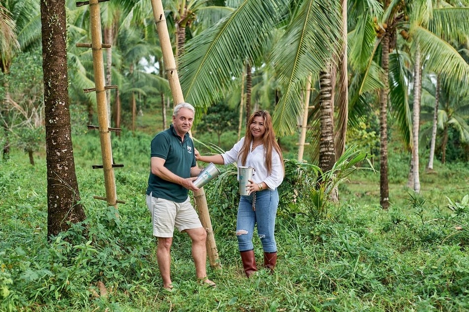 Christian and Cecille Moeller at their Palawn farm. Handout