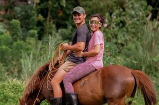 LOOK: Matteo, Sarah go horseback riding in Rizal 
