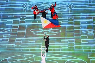 Asa Miller carries PH flag in 2022 Beijing Winter Games