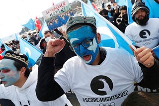 Olympics-Uyghurs in Turkey call for boycott as Beijing Games begin