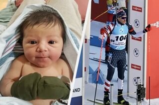 Olympian watches birth of first child via video call