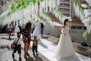 Valentine's Day display greets Taguig shoppers