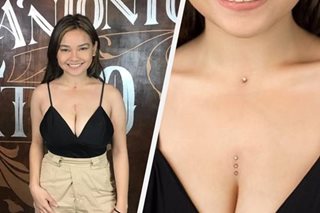 Xyriel Manabat gets chest piercings