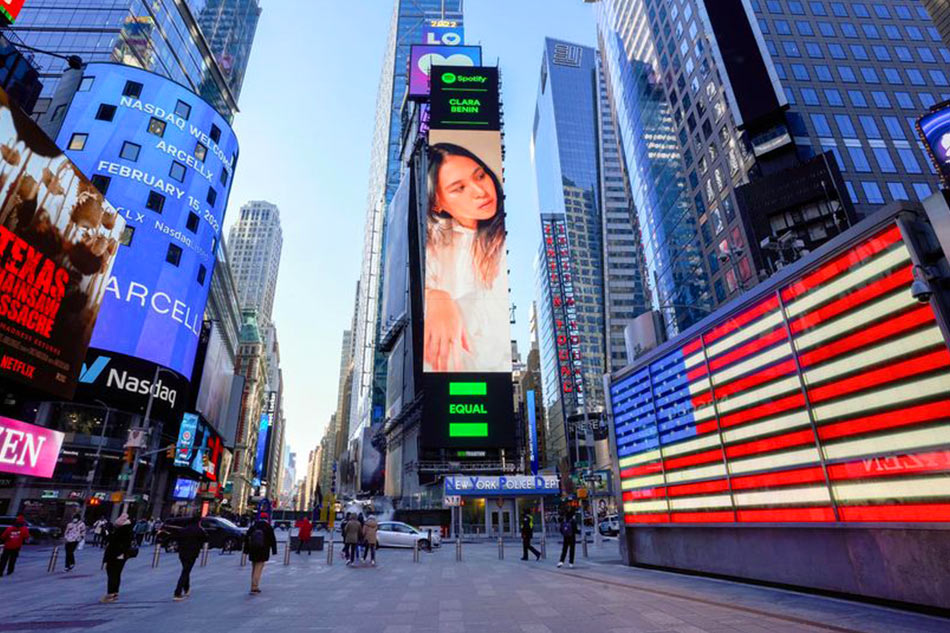 LOOK: Clara Benin Gets Billboard At Times Square | ABS-CBN News