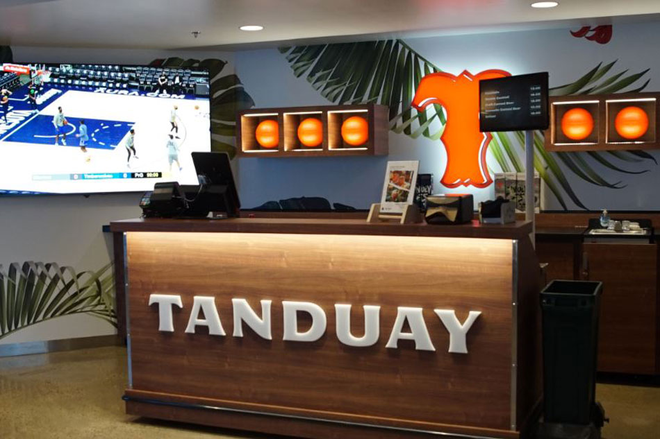 The Tanduay Rum Bar at Target Center. Handout photo