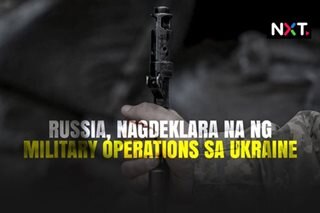 Russia, nagdeklara ng military operations sa Ukraine 