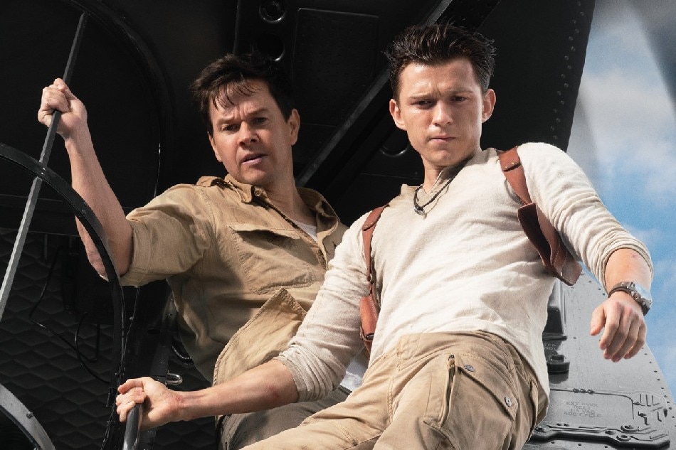 Mark Wahlberg and Tom Holland in 'Uncharted.' Handout