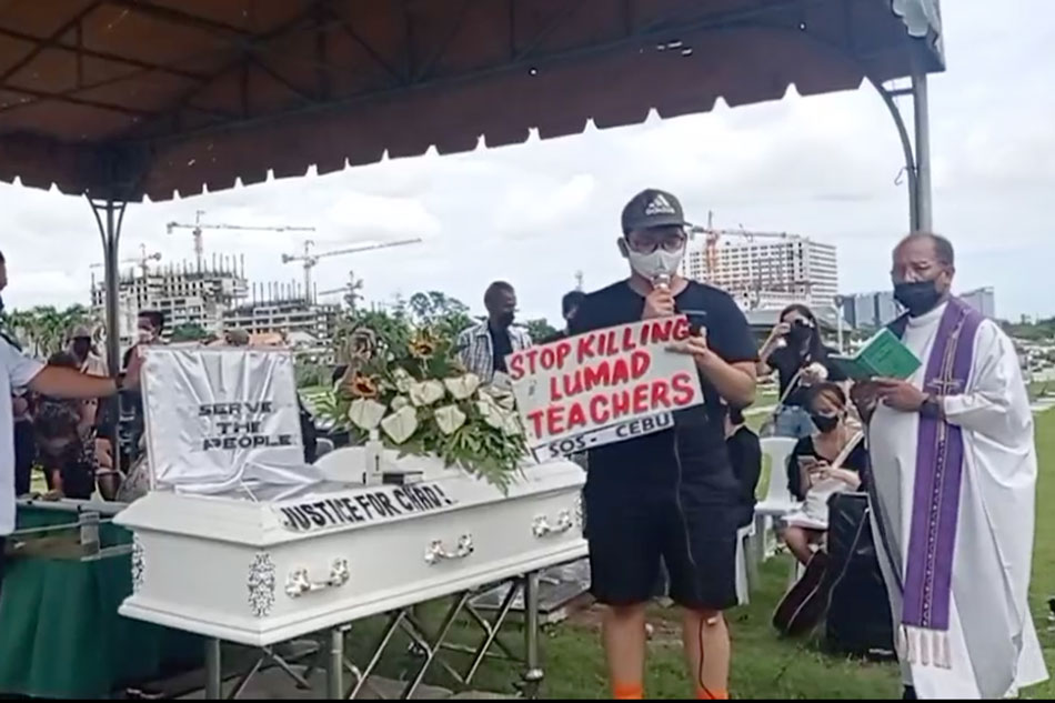  Lumad school teacher Chad Booc, who was killed along with four others in what the military said was an encounter on Feb. 24, 2022 in Davao de Oro, was 