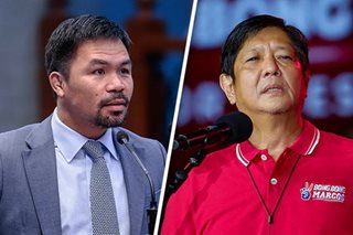 Pacquiao: Marcos Jr. will erase cases on family's ill-gotten wealth, tax dues