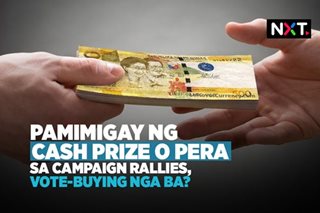 Pamimigay ng pera sa campaign rallies, vote-buying ba?