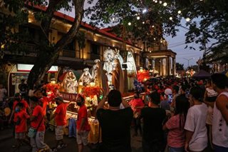 Holy Wednesday procession in Baliuag, Bulacan