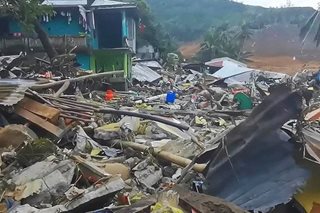 Landslide survivors sa Abuyog sinubukang isalba ang mga gamit