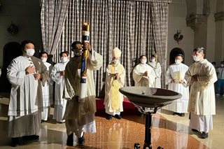 Manila Archbishop pinangunahan ang Easter Vigil sa Manila Cathedral