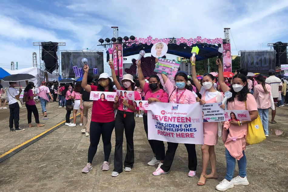 KPop fans at Robredo