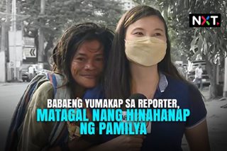 Babaeng yumakap sa reporter, nag-viral 