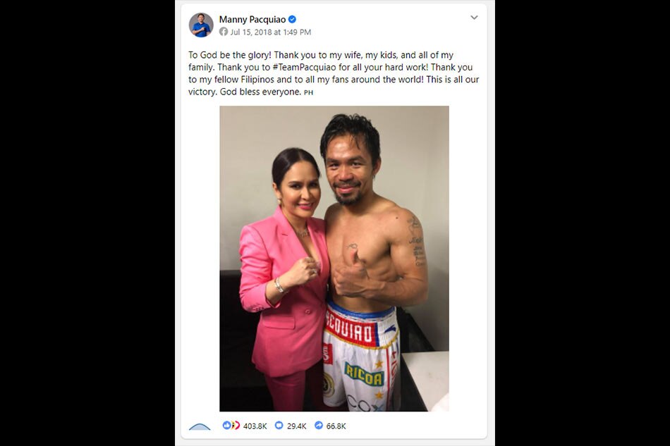 Pacquiao&#39;s FB page remains biggest among all pres&#39;l bets 3