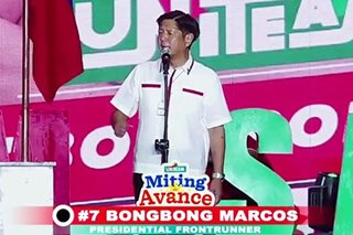 Marcos Jr. to supporters: Don't sleep on election night