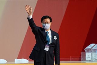 Hong Kong leader 'laughs off' US sanctions