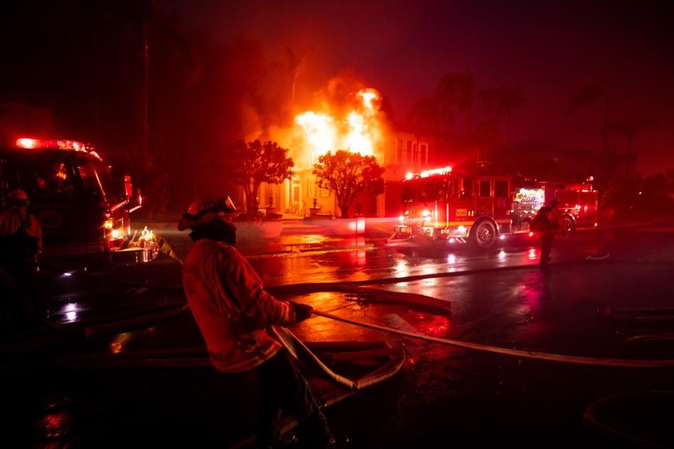 Coastal fire in California