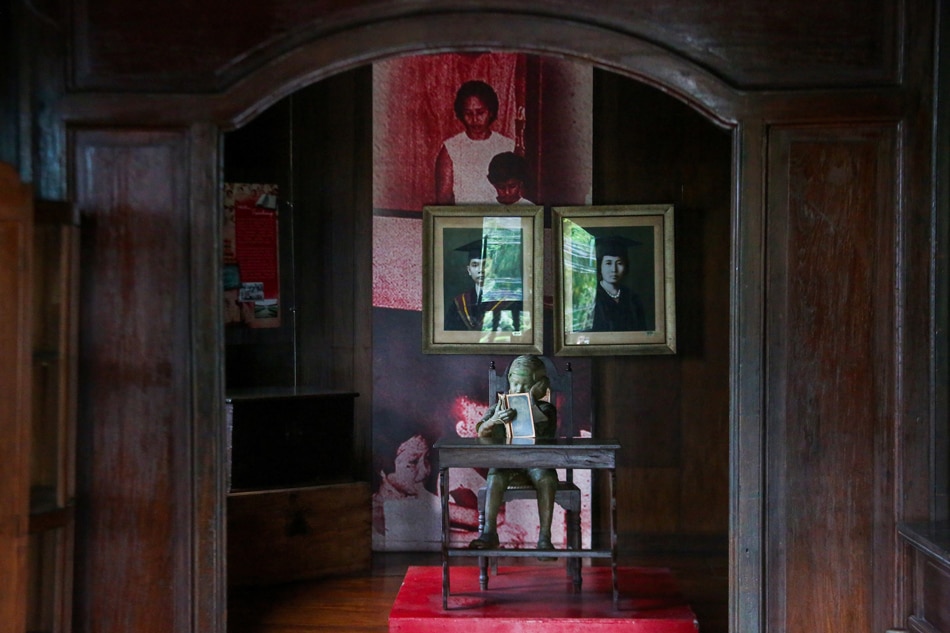  The interior of the Marcos Museum in Sarrat, Ilocos Norte, featuring the house's dining area that was converted into a study. May 10, 2022. Jonathan Cellona, ABS-CBN News.
