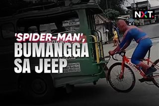 'Spider-man', bumangga sa jeep 