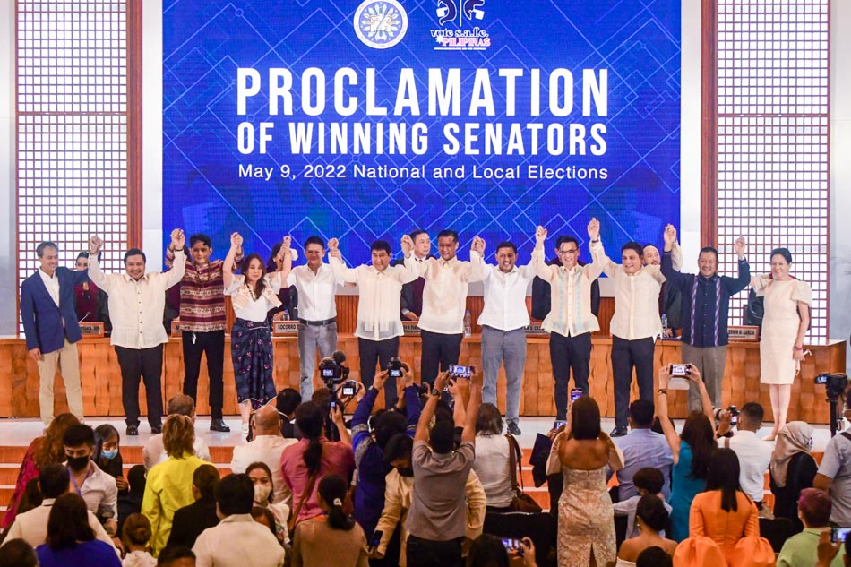 Comelec proclaims 12 senators-elect