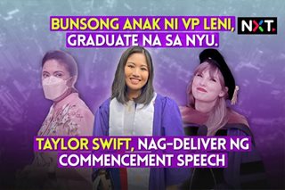 Bunsong anak ni VP Leni, graduate na sa NYU