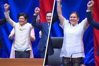Marcos, Duterte naiproklama na bilang opisyal na nahalal na presidente, VP