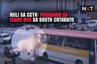 Huli sa CCTV: Pagsabog sa isang bus sa South Cotabato