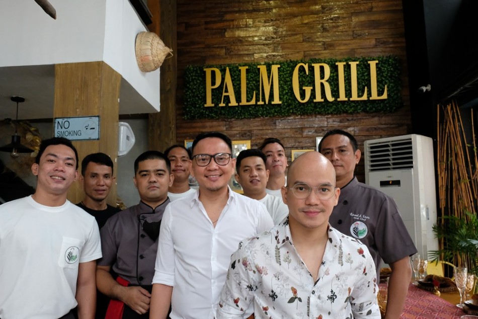 Miguel Cabel Moreno and the team at Palm Grill. Jeeves de Veyra