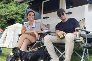 LOOK: Catriona Gray, Sam Milby go on a camping trip