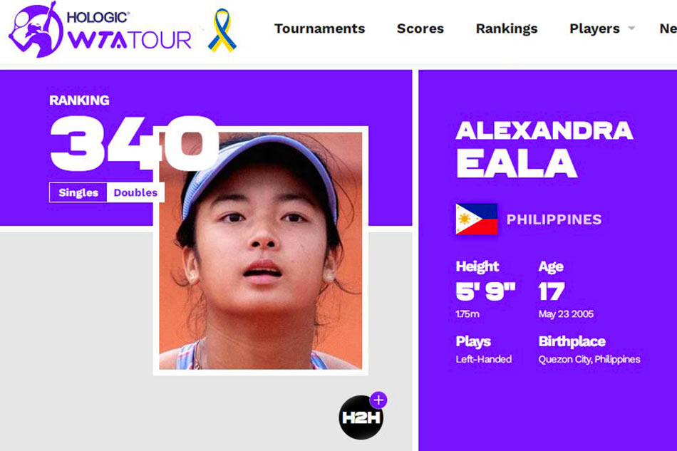 From the WTA website