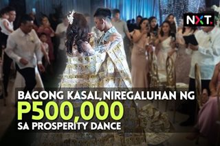 Bagong kasal, niregaluhan ng P500,000 sa money dance