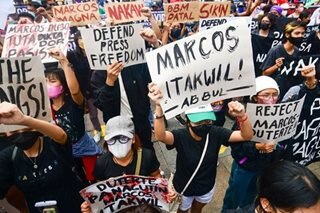 Groups hold protest during Marcos inauguration
