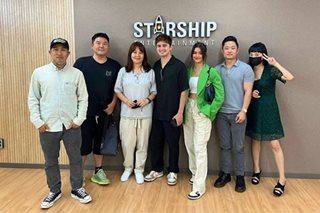 James Reid, Liza Soberano visit Korean agency Starship
