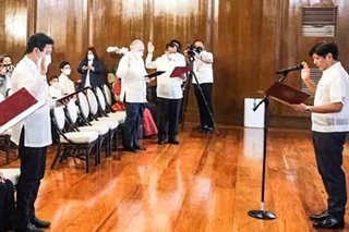 Tirso Cruz III, new batch of appointees sworn in