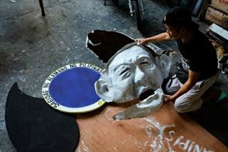 LOOK: Protesters prep effigy for Marcos Jr.'s SONA
