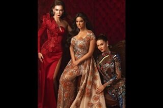 Catriona Gray in photo shoot with fellow Miss U queens