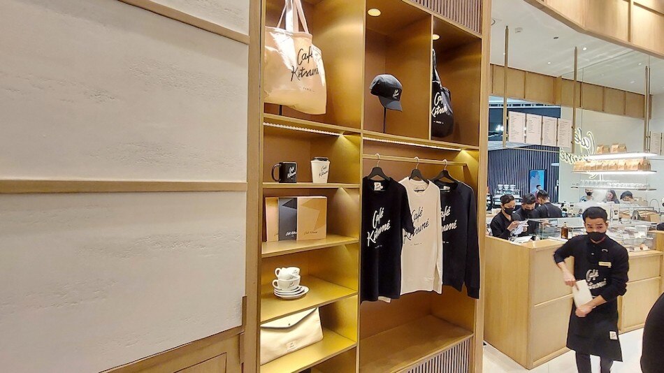 Café Kitsune's merchandise wall. Jeeves de Veyra